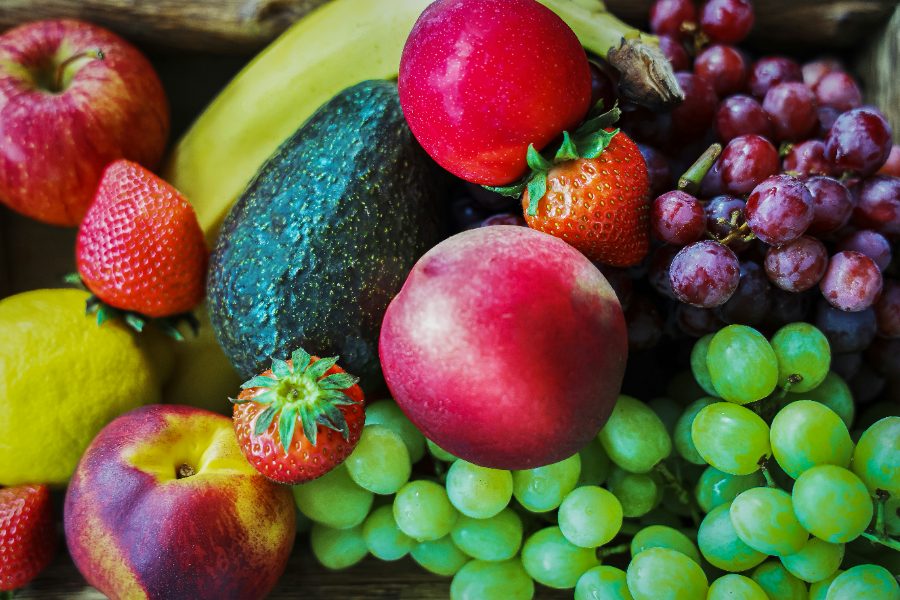 Frutas de temporada con sirope de lichi